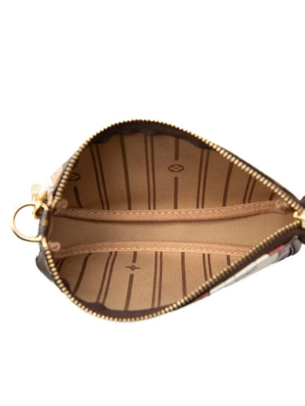 Louis Vuitton Monogram Patch Mini Pochette Soire Label Collection Chain Pouch